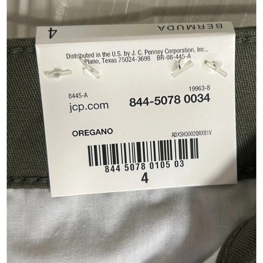 NWT ana A New Approach Women Bermuda Shorts Oregano Green 9 Inch Inseam Size 4 - Picture 8 of 11